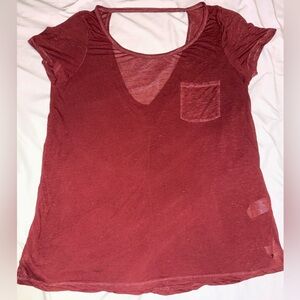 Women’s American Eagle Outfitters Red Short Sleeve Tee